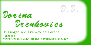 dorina drenkovics business card